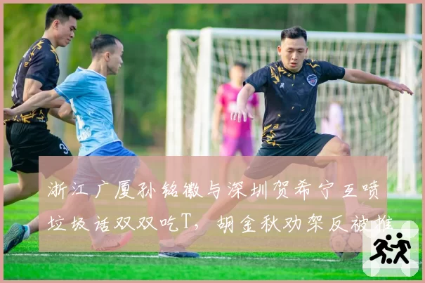 浙江广厦孙铭徽与深圳贺希宁互喷垃圾话双双吃T，胡金秋劝架反被推搡冲突升级？
