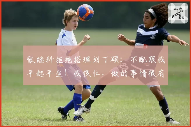 张继科拒绝搭理刘丁硕：不配跟我平起平坐！我很忙，做的事情很有意义